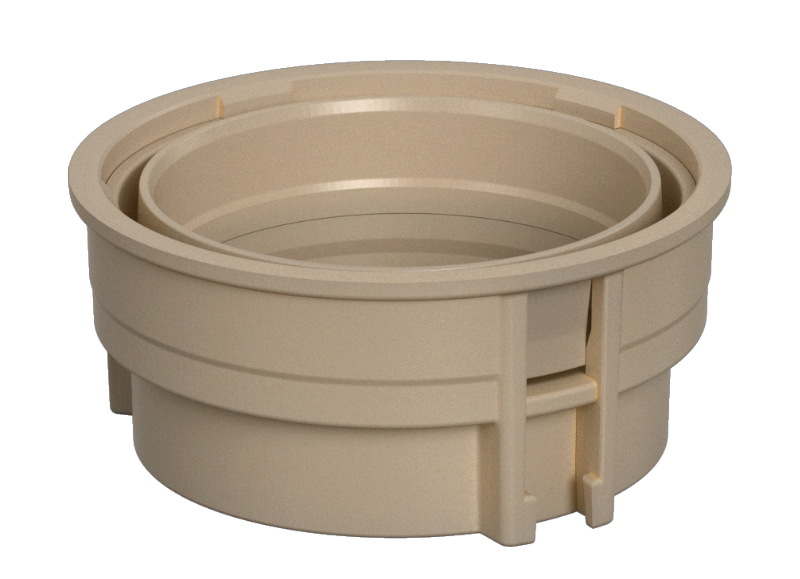 Plain Insulation sleeve (PEEK), disassembled